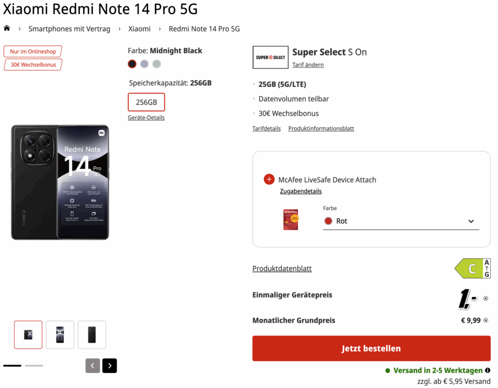 Redmi Note 14 Pro Mediamarkt Deal