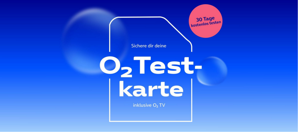 O₂ Testkarte mit O₂ TV