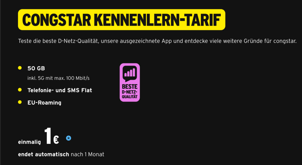 congstar kennenlernen