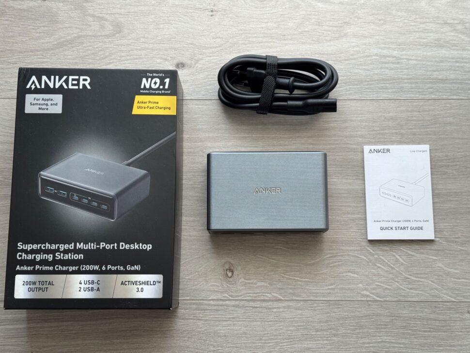 Anker Prime 200W Desktop Lader Lieferumfang