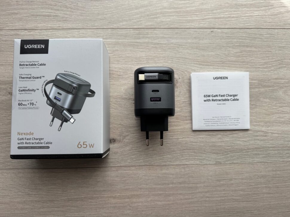 Ugreen 65W Lader mit Kabel Lieferumfang