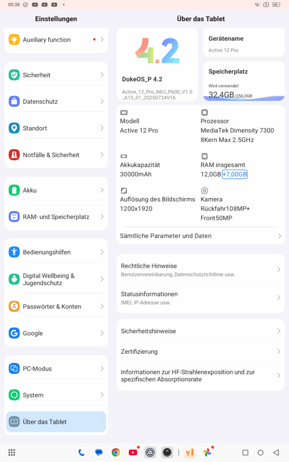 Blackview Active 12 Pro DokeOS Android 15 3