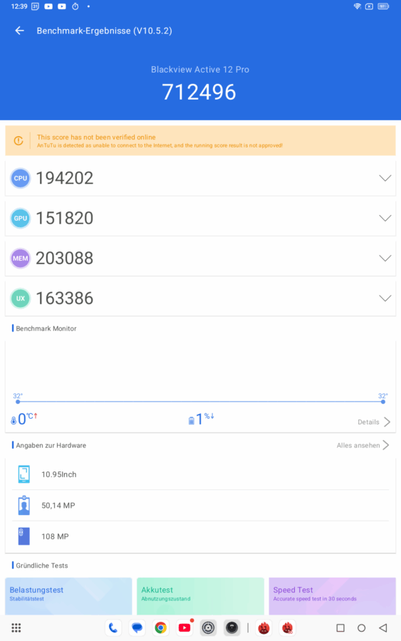 Blackview Active 12 Pro Review antutu 10