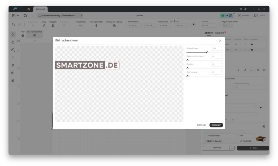 Creality A1PRO Falcon nachzeichnen