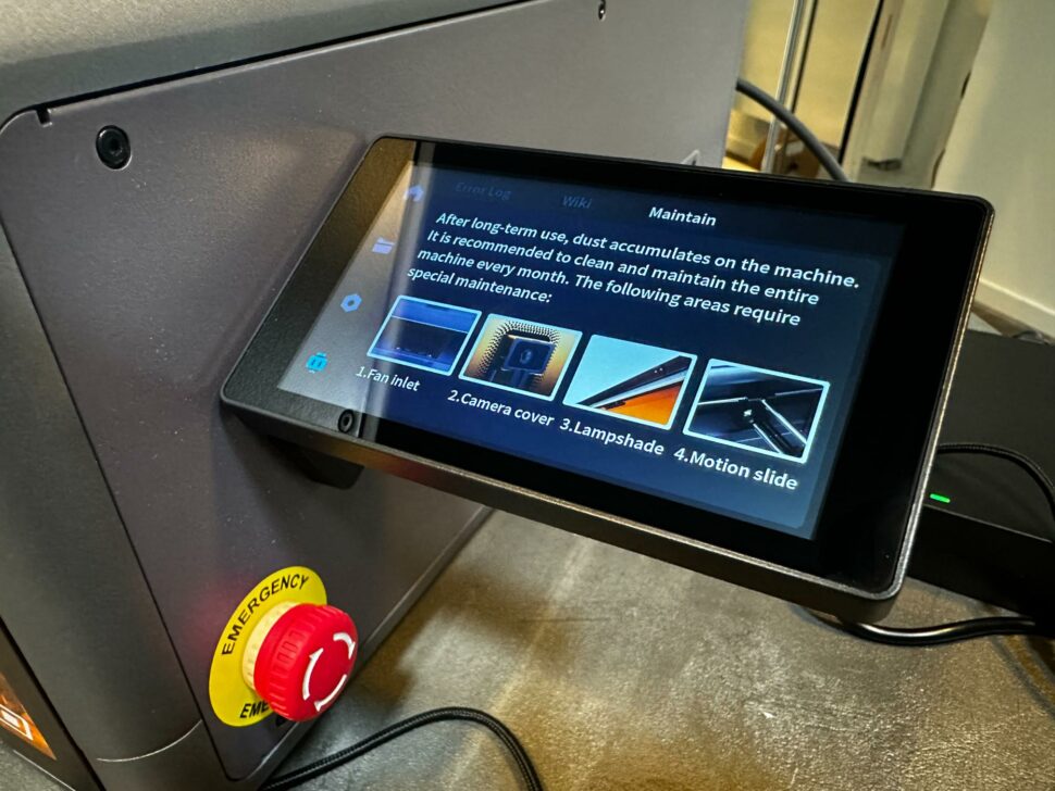 Creality A1PRO maintenance Display