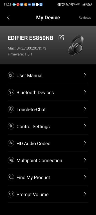 Edifier ES850NB Test App 5
