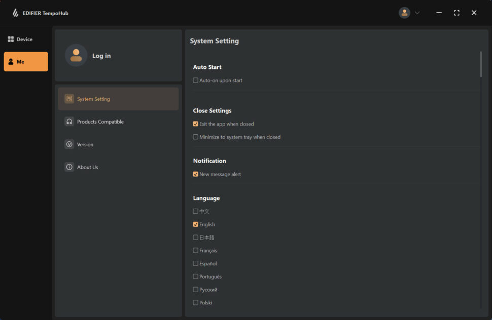 Edifier ES850NB Test PC App 5