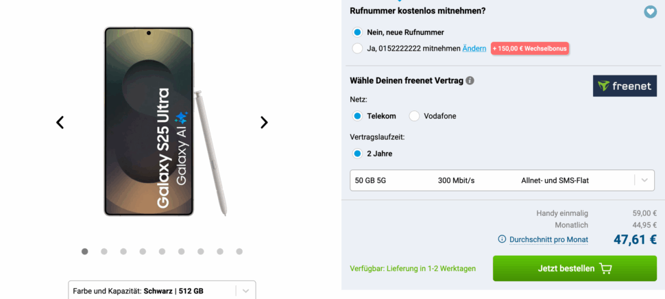 Samsung Galaxy S25 Ultra 512GB S938 Gomibo.de 