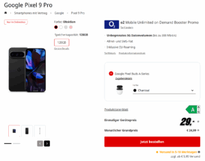 MediaMarkt Tarifwelt 11 Jahre Pixel 9 Pro Aug 2025