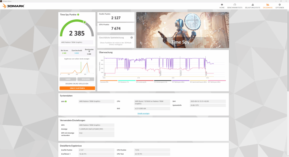 Ninkear M8 3DMark Timespy