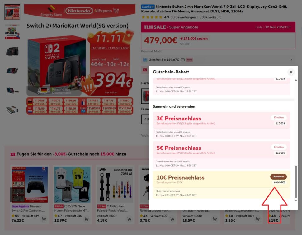 Nintendo Switch 2 Singles Day Deal AliExpress Coupon Nintendo Switch 2 Singles Day Deal AliExpress Coupon