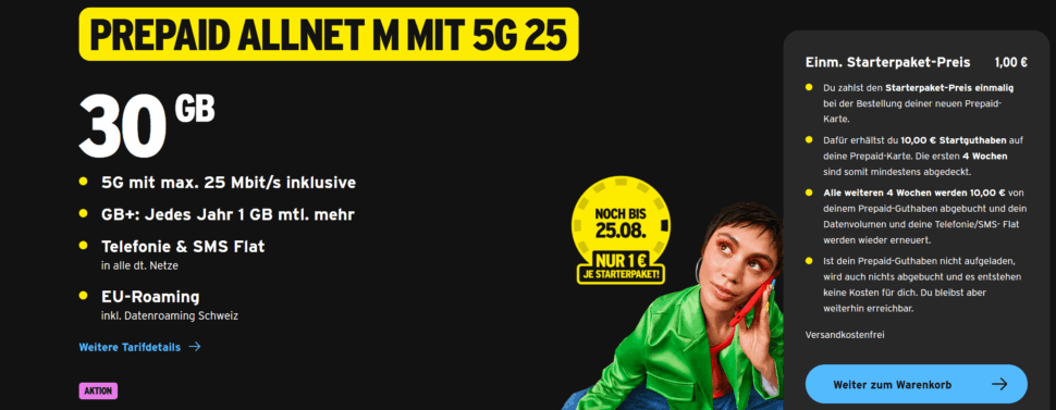 Prepaid COngstarrt 5G Angebot