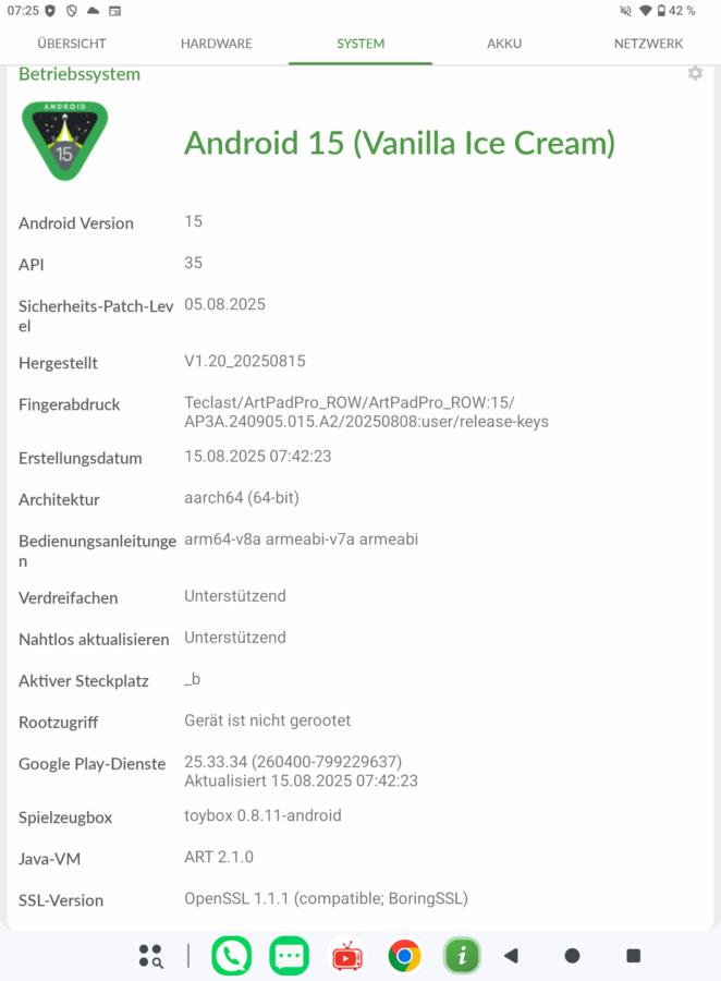 Teclast ArtPad Pro Android 15 6