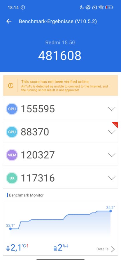 Remdi 15 5G Leistung Antutu Benchmarks 1