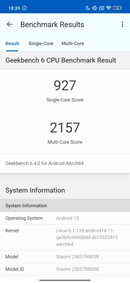 Remdi 15 5G Leistung Antutu Benchmarks 2
