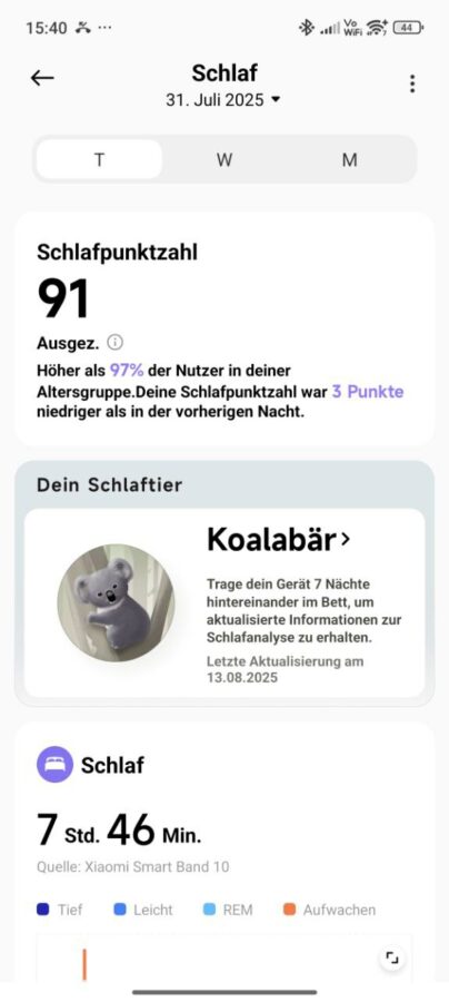 Xiaomi Mi Band 10 Schlftracking 1
