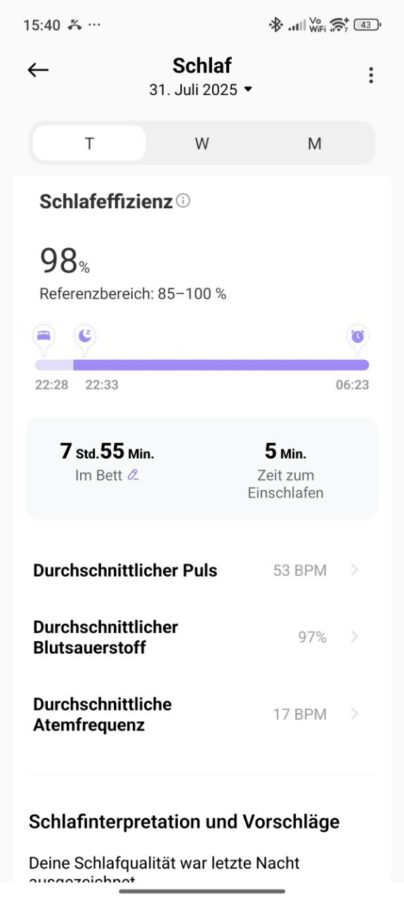 Xiaomi Mi Band 10 Schlftracking 3
