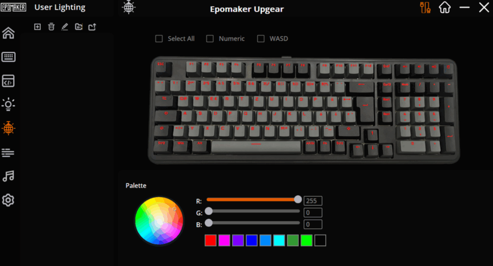 Epomaker Beleuchtung