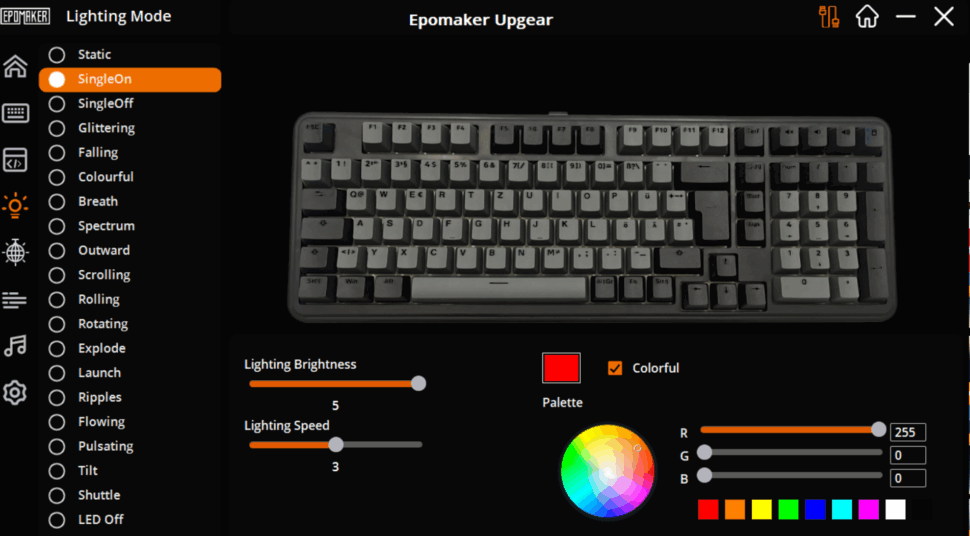 Epomaker Upgear LED