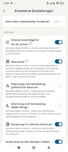 Eufy E15 erweiterte Einstellungen 3