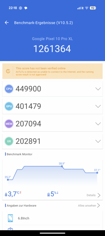 Antutu V10 und 11 Benchmark 1