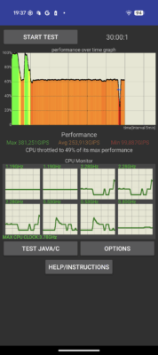 Google Pixel 10 cputhrottling test