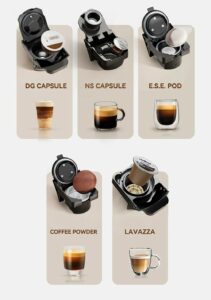 hibrew h2c capsule coffee machine black 529947 18 17 