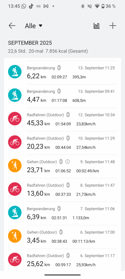 Huawei Watch GT6 SPorttracking 2