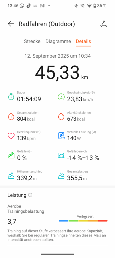 Huawei Watch GT6 SPorttracking 4