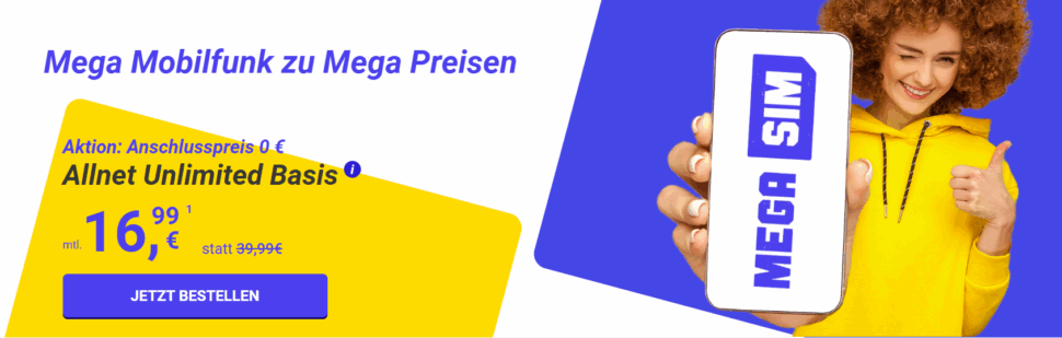 Mega SIM Angebot neu