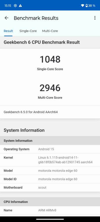 Motorola Edge 60 Leistung 6