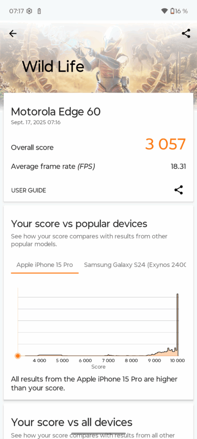 Motorola Edge 60 Leistung 7