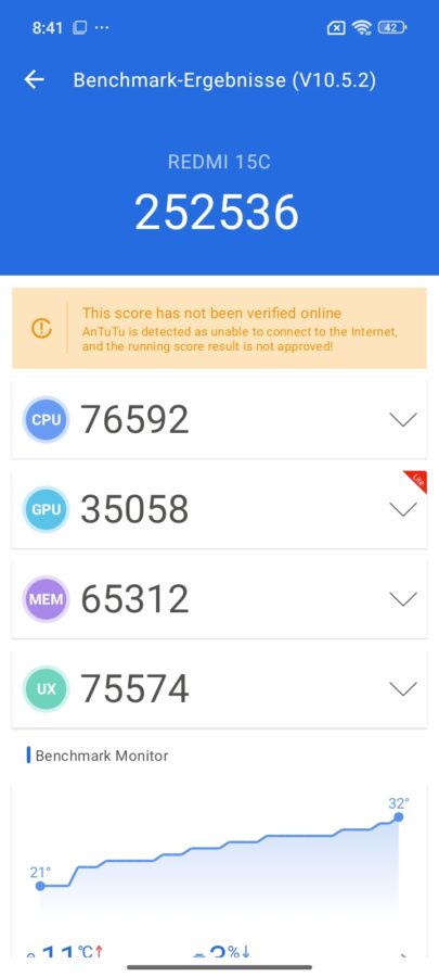 Redmi 15C Leistung und Benchmark 4