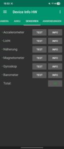 Samsung Galaxy Z Flip 7 Test Screenshot UISensoren