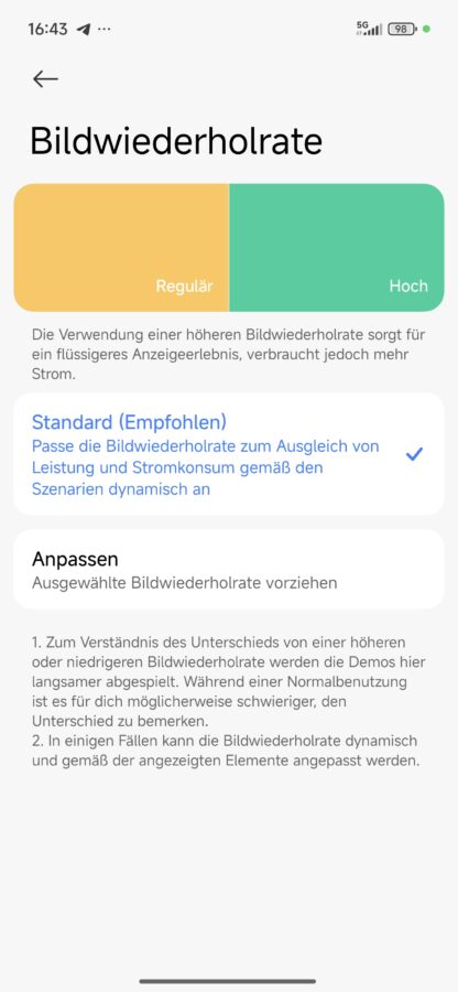 Xiaomi 15T Displaysettings 2