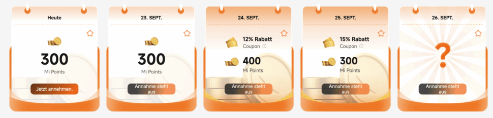 xiaomi online store punkte sammeln