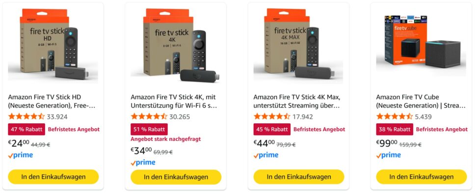 Amazon Fire TV Stick Angebot Prime Day 2025 okt 3