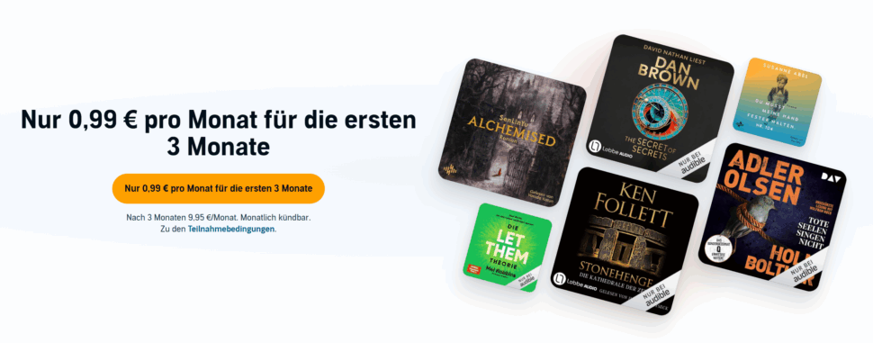Nur 99 Cent fuer die ersten 3 Monate