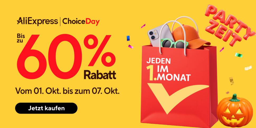 AliExpress Choice Day Oktober 2025