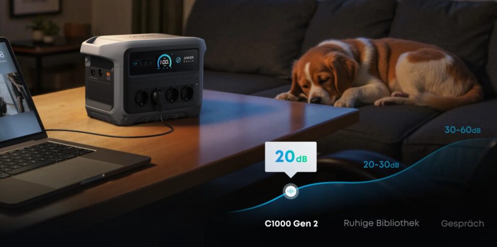 Anker C1000 Lautstaerke
