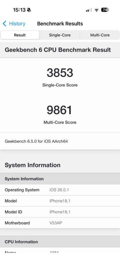 Apple iPhone 17 Pro Leistung Test 2