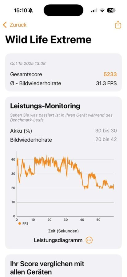 Apple iPhone 17 Pro Leistung Test 4