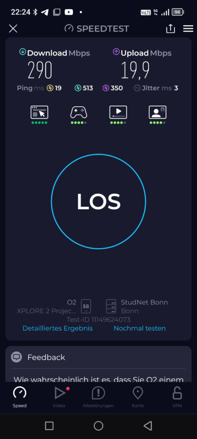 Blackview Xplore 2 5g speedtest