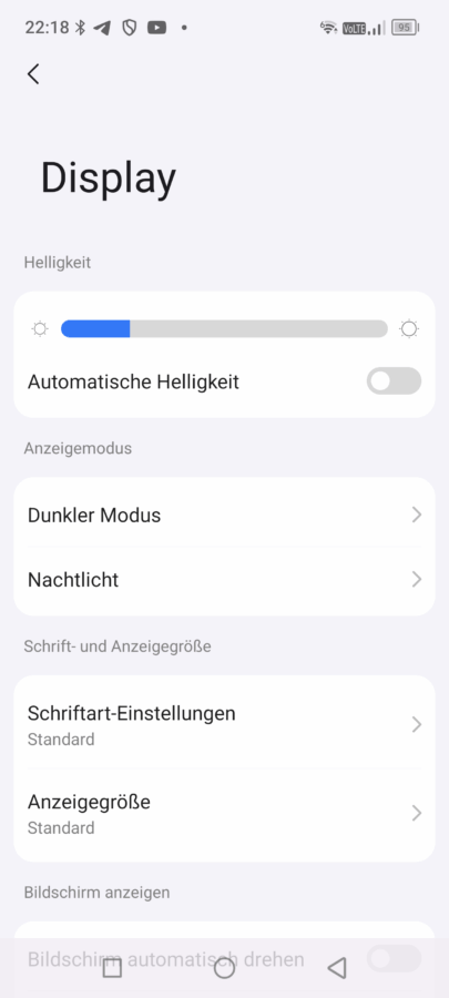 Blackview Xplore 2 Display Settings 1