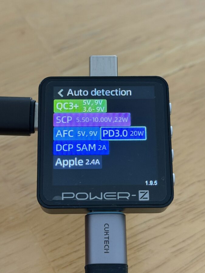 Cuktech MagSafe Powerbank Ladestandards 1