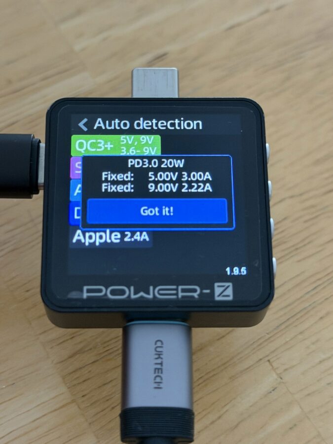 Cuktech MagSafe Powerbank Ladestandards 2