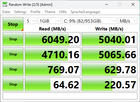 Geekom A8 CrystalDiskMark SSD