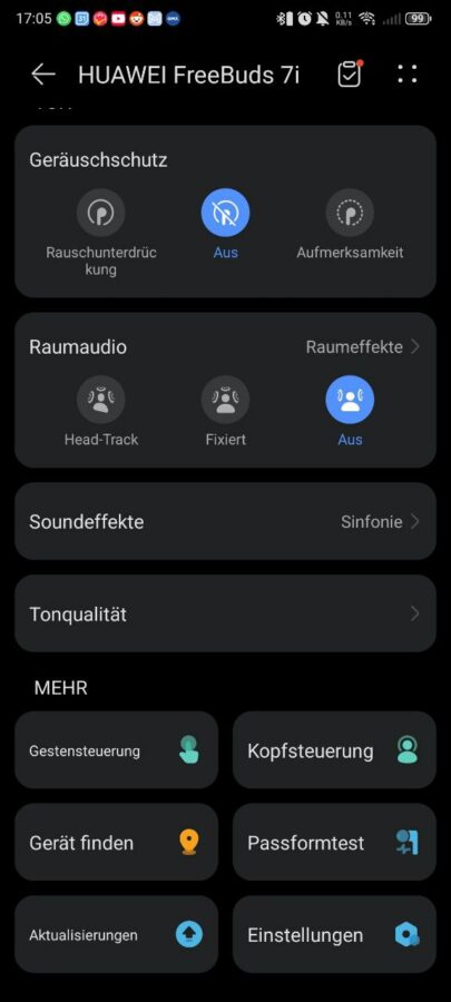 Huawei FreEBuds 7i Test App 13