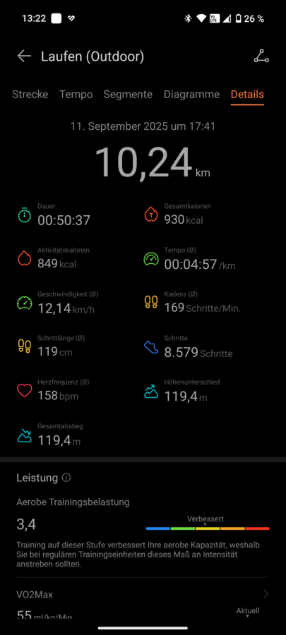 Huawei Watch GT6 Pro Test Joggen GPS 2