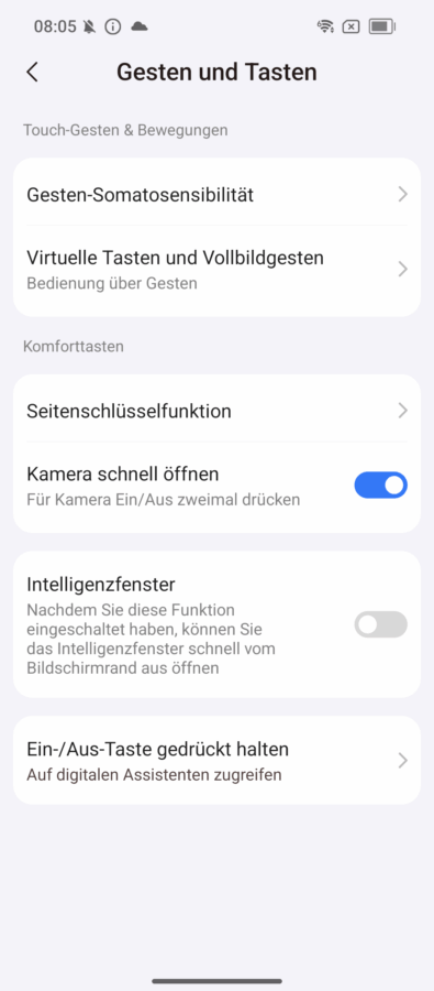 oscal tank1 gesten und tasten